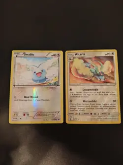 2x Swablu & Altaria Reverse Holo Pokemon Karten Sammlung | DE & EN - Image 1