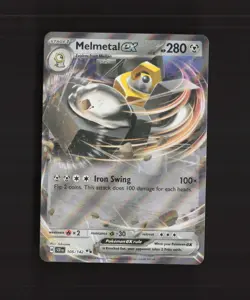 Melmetal ex 105/142 Stellar Crown Ultra Rare Holo Pokemon Card NM - Image 1