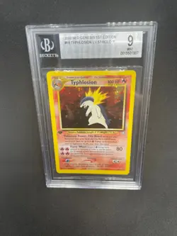 Pokemon Typhlosion Neo Genesis 1st Edition Holo Rare #18 BGS 9 Mint - Image 1