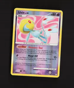 Uxie 18/123 Mysterious Treasures Reverse Holo Rare Pokemon Card LP - Image 1