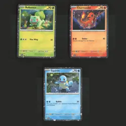Pokemon Charmander Squirtle Bulbasaur COSMOS HOLO PROMO Set Bundle 3 Cards Lot - Image 1