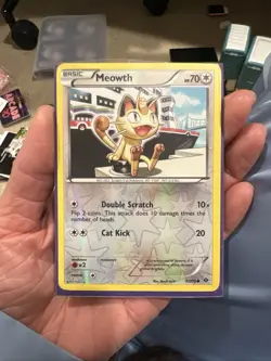 Pokemon card MEOWTH 80/99 Reverse Holo Next Destinies - NM - Image 1