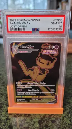 2022 POKEMON SWORD & SHIELD LOST ORIGIN #TG30 FULL ART/MEW VMAX PSA 10 - Image 1