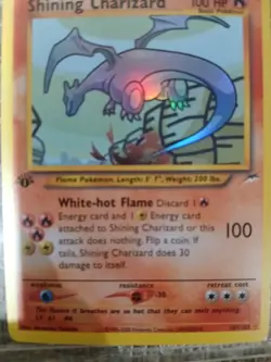 Pokemon Shining Charizard 107/105 Neo Destiny Secret Rare Holo 100 HP Unlimited - Image 1