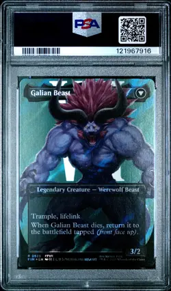 2025 MTG FINAL FANTASY #0528 GALIAN BEAST/VINCENT VALENTINE PSA 10 - Image 2