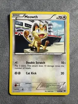 Meowth 80/99 Next Destinies Regular - Pokemon Card - Image 1