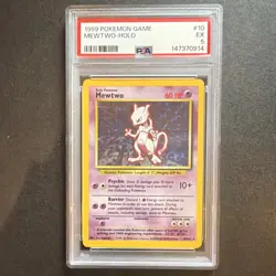 Pokemon 1999 Mewtwo 10/102 Holo Base Set Unlimited PSA 5 - Image 1