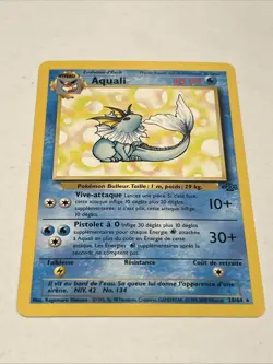 VAPOREON (AQUALI) 28/64 - FRENCH Jungle Set - Pokemon Card - UNLIMITED - NM/M - Image 1