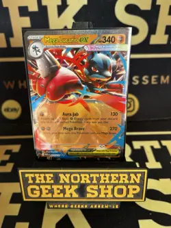 Pokemon TCG Mega Evolution Mega Lucario Ex 077/132 NM Holo Card - Image 1