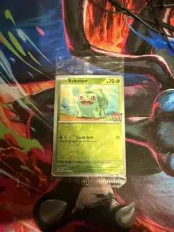 Bulbasaur Pokemon TCG Scarlet & Violet 151 Best Buy Stamped Promo Sealed 001/165 - Image 1
