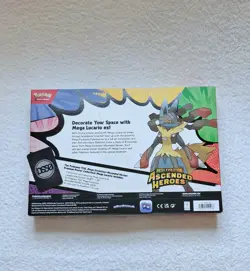 Pokemon TCG - Ascended Heroes Premium Poster Collection Mega Lucario - SEALED - Image 2