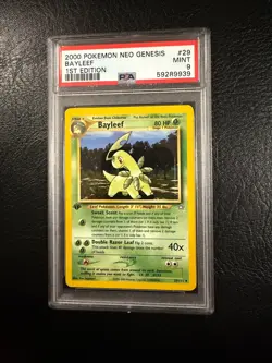 Pokemon Neo Genesis #29 - Bayleef - MINT - 1st Edition - PSA 9! - Image 2