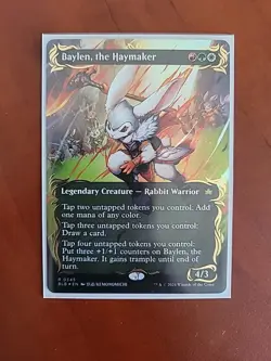 MTG Baylen, the Haymaker Raised Foil - Borderless NM Mint Bloomburrow - Image 1