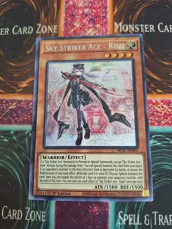 Yu-Gi-Oh! Sky Striker Ace - Roze MP21-EN005 Prismatic Secret Rare 1st Edition NM - Image 1