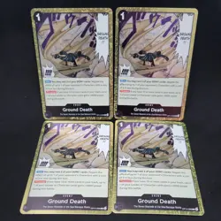 4X Ground Death OP14-096 Playset One Piece TCG The Azure Sea's Seven - Image 1