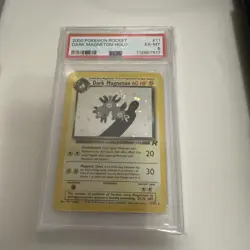 Dark Magneton Holo Card #11 11/82 Team Rocket PSA 6 wotc - Image 1