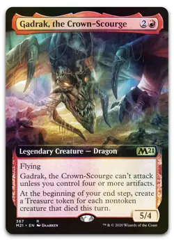 Gadrak, the Crown-Scourge (Extended Art) #367 (Foil) NM Core Set 2021 Magic MTG - Image 1