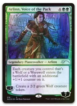Arlinn, Voice of the Pack (Stained Glass) #516 (Foil) NM Secret Lair Drop - Image 1