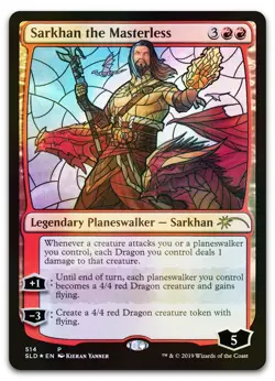 Sarkhan the Masterless (Stained Glass) #514 (Foil) NM Secret Lair Drop Magic MTG - Image 1