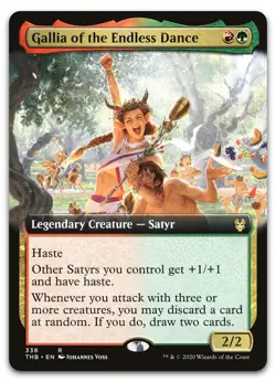 Gallia of the Endless Dance (Extended Art) #338 NM Theros Beyond Death Magic MTG - Image 1
