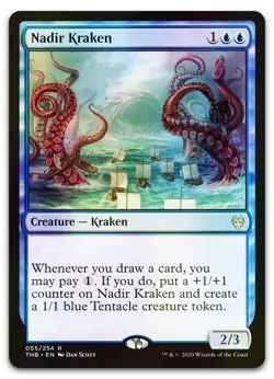 Nadir Kraken #55 (Foil) (NM) Theros Beyond Death THB Magic MTG - Image 1