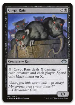 Crypt Rats #84 (NM) Modern Horizons MH1 Magic MTG - Image 1