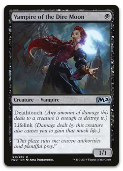 Vampire of the Dire Moon #120 (LP) Core Set 2020 M20 Magic MTG - Image 1
