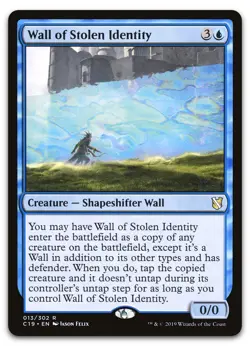 Wall of Stolen Identity #13 (NM) Commander 2019 C19 Magic MTG - Image 1