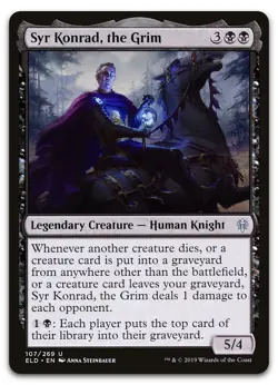 Syr Konrad, the Grim #107 (LP) Throne of Eldraine ELD Magic MTG - Image 1