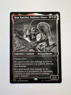 Rem Karolus, Stalwart Slayer - SHOWCASE - MTG Innistrad: Midnight Hunt - NM - Image 1