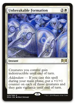 Unbreakable Formation #29 (LP) Ravnica Allegiance RNA Magic MTG - Image 1