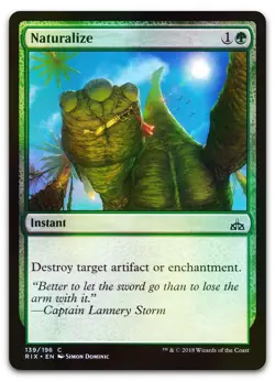 Naturalize #139 (Foil) (NM) Rivals of Ixalan RIX Magic MTG - Image 1