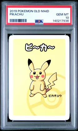 2019 POKEMON OLD MAID PIKACHU PSA 10 - Image 1