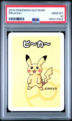 2019 POKEMON OLD MAID PIKACHU PSA 10 - Image 1