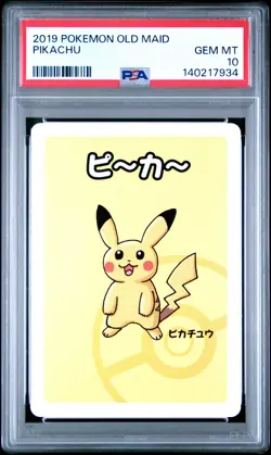 2019 POKEMON OLD MAID PIKACHU PSA 10 - Image 1