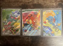 Pokemon TCG First Partner Illustration Collection 1st Generation Kanto Starters - Image 1