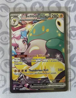 Pokemon TCG Iono's Bellibolt EX 183/159 Journey Together Special Illustration NM - Image 1