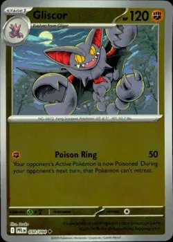 Gliscor 050/094 Uncommon Phantasmal Flames Pokemon Reverse Holo NM - Image 1