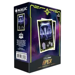 MTG Edge of Eternities 105ct Apex Deck Protector sleeves Black Mythic - Image 1