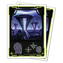 MTG Edge of Eternities 105ct Apex Deck Protector sleeves Black Mythic - Image 2