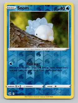 Reverse Holo Snom 084/264 Common Fusion Strike Pokemon - Image 1