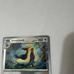 Pokemon TCG Stoutland 076/086 Master Ball Reverse Holo White Flare Set - Image 2