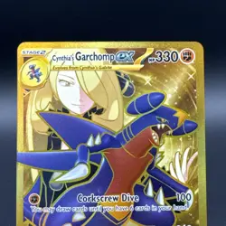 Cynthia’s Garchomp ex GOLD 241/182 Hyper Rare Destined Rivals Pokemon - Image 4