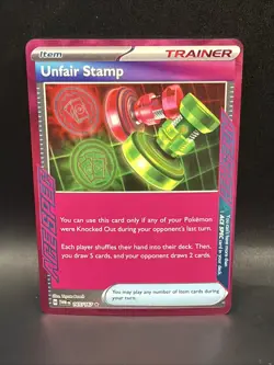 Pokemon TCG Unfair Stamp Ace Trainer 165/167 - Image 1