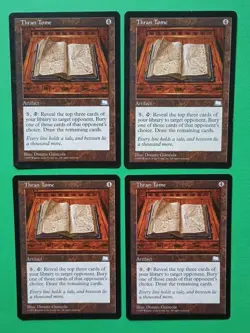 Magic the Gathering MTG Weatherlight THRAN TOME X 4 LP/EX Rare 1999 Nice! - Image 1