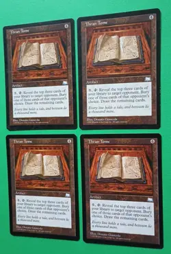 Magic the Gathering MTG Weatherlight THRAN TOME X 4 LP/EX Rare 1999 Nice! - Image 2
