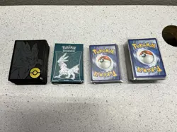 Mixed Lot of Holo foil Pokemon Cards, All foil & Duplicates w/ Card Sleeves - Image 2