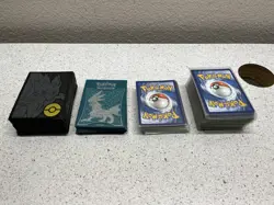 Mixed Lot of Holo foil Pokemon Cards, All foil & Duplicates w/ Card Sleeves - Image 3
