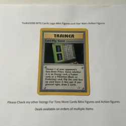 Card-Flip Game 92/111 Trainer Pokemon Card 1999 Uncommon - Image 1