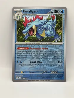 Pokemon Card Feraliagtr Temporal Forces Reverse Holo Rare 041/162 Near Mint - Image 1